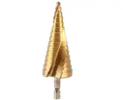 Step Drill Bit High Speed Steel Hole Cutter Tool With Hex Handle For Drilling Wood
