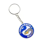 33037 PARRAMATTA EELS NRL METAL TEAM LOGO KEY RING KEYRING CHAIN