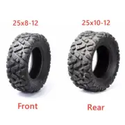 12" Rear 25x10-12 Tire for Go kart Buggy Golf Cart ATV UTV Quad Dune 2/4 Wheel