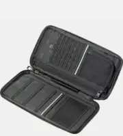 Go Travel Organiser Secure Travellers Wallet RFID Blocking Document Passport