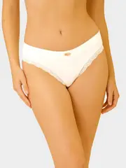 Lace Trim Seamfree Brazilian Brief