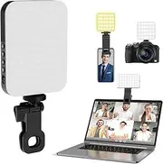 156 LED Phone Light, 5000mAh Rechargeable Video Light, LED Selfie Light with 3 Light Modes, 2500k‑9000K Color Temperature for Phone Camera Laptop Selfie Vlog