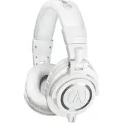 Audio-Technica ATH-M50x Closed-Back Monitor Headphones (White)