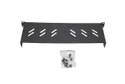 Universal Black 1U 19" Vented Rack Tray Shelf Mount No Lip Servers & Equipment