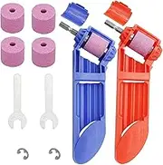 2 Set Drill Bit Sharpener Portable Diamond Drill Bits,Sharpening Drill Bit Tool for Metal Iron Drill Polishing Drill Grinder Grinding,Fit Width Range 2-12.5mm with,4pcs Grinding Wheel