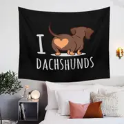 Cool I Love Dachshunds Tapestry