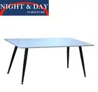 brand new Vito Coffee Table Snow White sintered stone faux Marble steel Legs