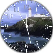 Light House Frameless Borderless Wall Clock Nice For Gifts or Decor Z160