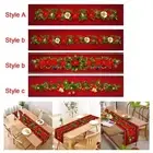 Christmas Table Runner Table Decoration Decorative Red Tablecloth Xmas Decor for