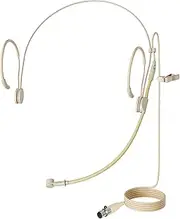 JK MIC-J 069 Earhook Headworn Headset Microphone for AKG SAMSON Wireless Microphone System - Mini XLR TA3F Plug