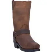Dingo Men's DI19074 Gaucho Square Toe Block 1 1/4" Heel Harness Boots, Size 8 D