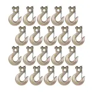 (20) G70 3/8" Clevis Slip Hooks w/Latch Tow Chain Flatbed Truck Trailer Tie Down