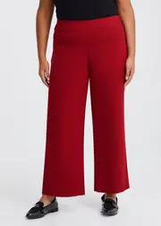 [TS] Taking Shape Freya Straight Leg Pocket Pant Size 20 in Ribbon RED / Black, Viscose - Plus Size Women's Clothing Ribbon Red / Black