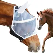 Fly Covers for Horses | UV Fly Cover for Horses - Comfortable Sun Protection Repeller Mesh Semi-Transparent for Mule Cob Yearling Foal Cattle