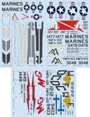 Eduard 1/48 McDonnell Douglas F-4B Phantom II MARINES Decals for Tamiya kits