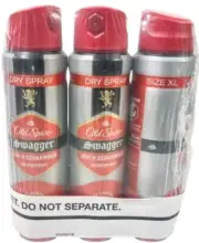 Lot Of 3 Old Spice Men's Antiperspirant Deodorant Dry Spray Swagger C Exp 8/2025