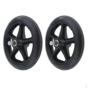 2pcs High Quality 7" Front Castor Wheels Replacement 5/16 Bearing