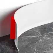 Flexible Baseboard Molding Trim 4 Inch Self-Adhesive Vinyl Wall Base Peel and...