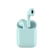 Dual Wireless Bluetooth Earphone 5.0 Sport headset 3D Stereo Sound Earbuds With Microphone Green