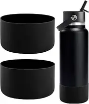 2 PCS Silicone Water Bottle Boot for Hydro Flask 32 Oz 40oz, Anti-Slip Protective Sleeve Bottom Bumper Protector for 9 cm in Diameter Stainless Steel Water Bottles