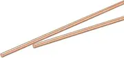 uxcell 2mm Diameter 250mm Length Solid Copper Round Rod Lathe Bar Stock for DIY Craft CNC Cutting Pack of 2