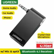 Ugreen Bluetooth Receiver 4.1 AUX Audio Stereo Adapter Laptop Car Speaker aptX