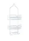 Bath Bliss Round Wire Shower Caddy - 11.02" x 5.31" x 25.98" White 11.02" x 5.31