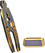 Globact Metal Shock Absorber Pliers Rod Ball Clamp Multi-Function RC Tool for RC Model 1/8 1/10 RC Car Crawler(Gold&Black)