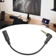 3.5mm Auditory Extension Cord 90 Degree Right Angled Head for Microphones Phones