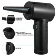 Cordless Electric Air Duster Dust Blower Compressed Air Cleaner For Car PC