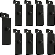Slatwall Picture Hanger yyangz 10PCS Metal Slatwall Utility Hooks, Commercial Slatwall Picture Hook, Notch Picture Display Hooks Hangers for Photo Frame Painting Arts Center Slat Panel, Painting Hook