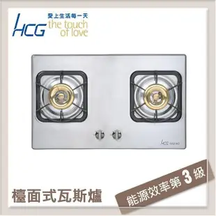 和成HCG 檯面式二口瓦斯爐 GS-216Q-LPG