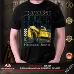 T 恤 MINERSZONE KOMATSU 挖掘機 PC-4000/KOMATSU/T 恤 KOMATSU/KOMAT