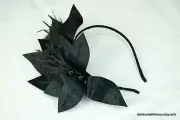 Black Fascinator Headband Wedding Guest Race Derby Day Millinery Melbourne Cup
