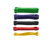 Set of 5 Heavy Duty Resistance Band Loop Power Gym Fitness Exercise Yoga Workout