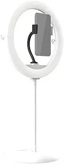 Portable 10 Inches Ring Light Foldable Design Circle Light Adjustable Color Tempe ure High for Cellphone Live Streaming Making UP Video Selfie ing White White