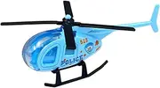 1/64 Diecast Alloy Helicopter Model for Display, Plane Toy for Children, Blue