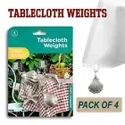 4pk Metal Table Cloth Weights Tablecloths Cover Clamp Outdoor Picnic Party Clip