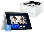 HP Elite x360 830 13 inch G11 2-in-1 Notebook PC, Silver + HP LaserJet Pro 4001dn Printer