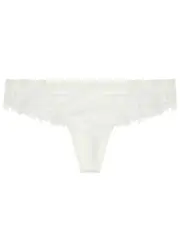 Simone PÉRÈLE Wish Satin Thong - Ivory - 2 2