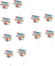ABOOFAN 3sets Ribbon Dancer Wand Gymnastics Ribbons Kids Dance Streamers Party Accessories Silk for Stage Performance 4pcs*3