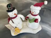 2003 Hallmark Caroling Snowmen Jingle Pals We With You A Merry Christmas NWT