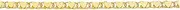 [JewelryWeb] 14ct Yellow Gold 2.9mm Sparkle Cut Love Heart Chain With Lobster Clasp Bracelet - 15 Centimeters