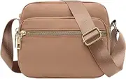 [DIHKLCIO] Nylon Crossbody Bags for Women Purses and Handbags Women's Casual Messenger Bags Waterproof Black Crossbody Purse