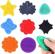 PYEUIFT Pack of 8 Fidget Toys, Sensory Stones, Stress Relief Toy, Sensory Stone, Emotional Soothing Toy, Sensory Stones, Stress Soothing Toy for Children, Adults (3