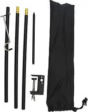 Amagogo Camping Lamp Pole Camp Light Stand Aluminum Alloy Foldable Light Hanging Pole Lamp Stand Hook for Fishing BBQ Camping Outdoor
