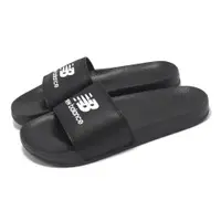在飛比找ETMall東森購物網優惠-New Balance 拖鞋 50 男鞋 女鞋 黑 白 緩震