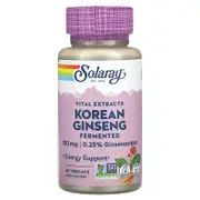 Solaray, Vital Extracts, Fermented Korean Ginseng, 150 mg, 30 VegCaps