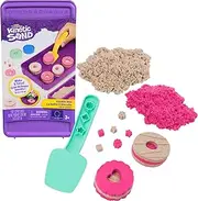 Kinetic Sand, Cookie Box Set with 8oz Play Sand (2 Colors), 1 Tool & 2 Molds, Reusable Storage Container, Arts and Crafts Sensory Toys for Ages 3+
