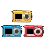 Underwater Camera 10FT Waterproof Camera Dual-Screen Selfie Underwater Camera
